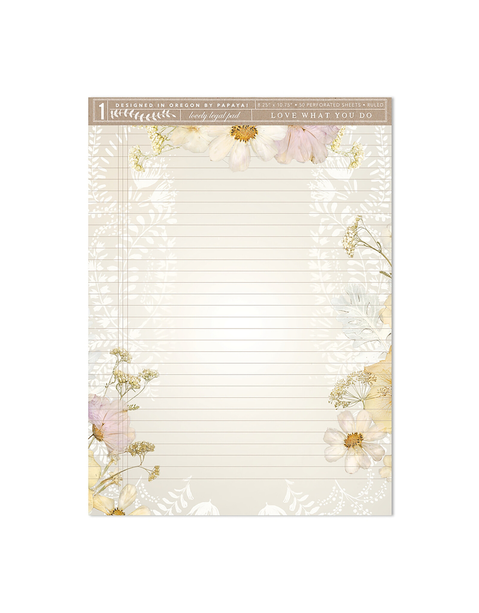 Papaya! Cosmo Lace Legal Pad