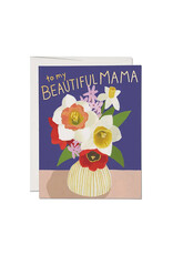 Red Cap Cards Beautiful Mama Vase A2 Greeting Card