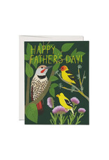 Red Cap Cards Bird Watching A2 Greeting Card