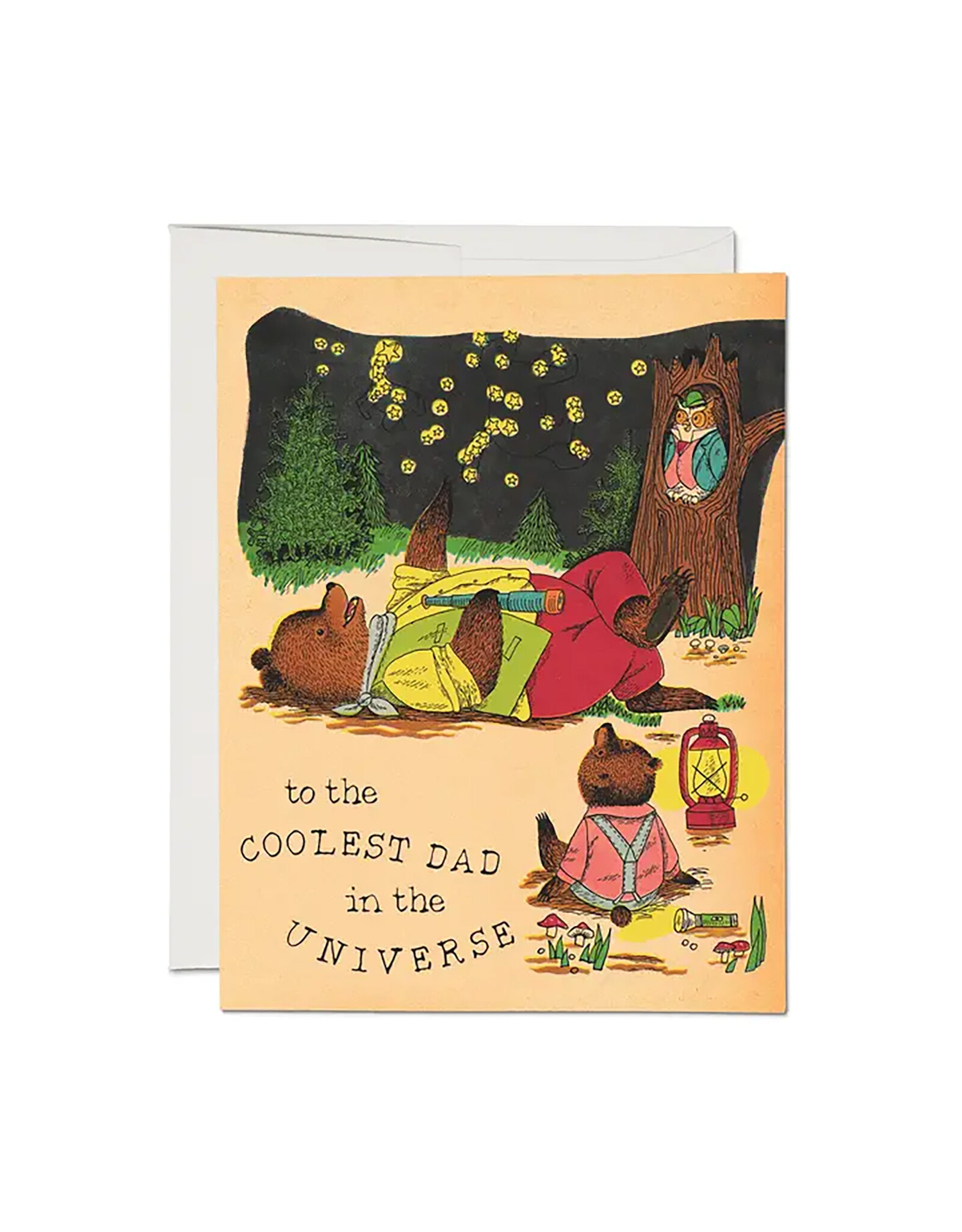 Red Cap Cards Coolest Dad A2 Greeting Card
