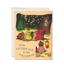 Red Cap Cards Coolest Dad A2 Greeting Card