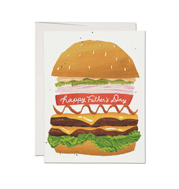Red Cap Cards Double Cheeseburger Greeting Card