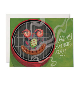 Red Cap Cards On the Grill A2 Greeting Card