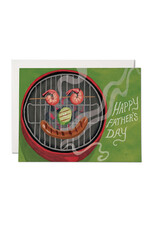 Red Cap Cards On the Grill A2 Greeting Card