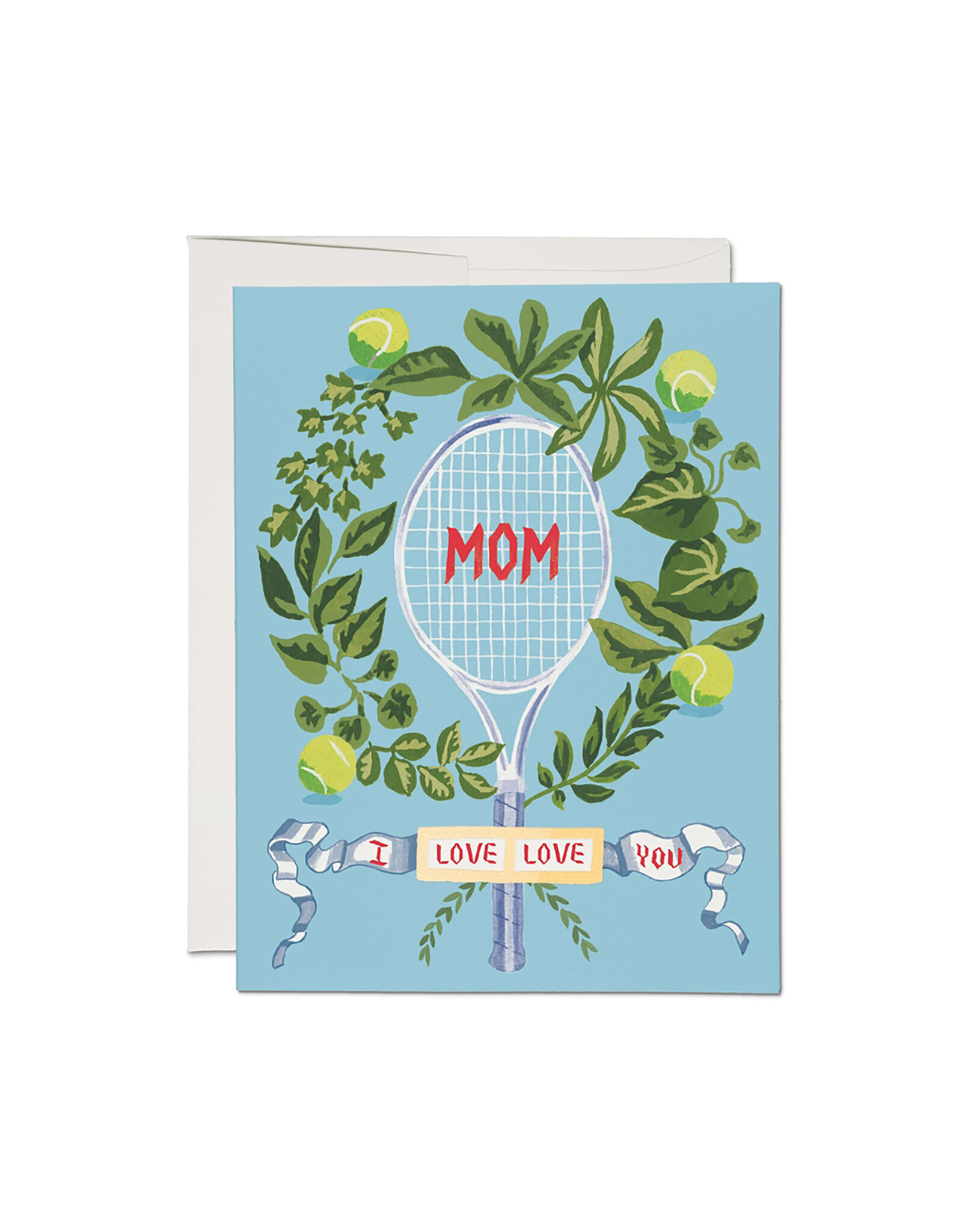 Red Cap Cards Tennis Mom A2 Greeting Card