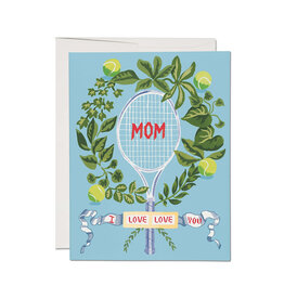 Red Cap Cards Tennis Mom A2 Greeting Card