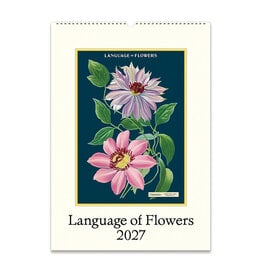 Cavallini Papers & Co. 2027 Wall Calendar Language of Flowers