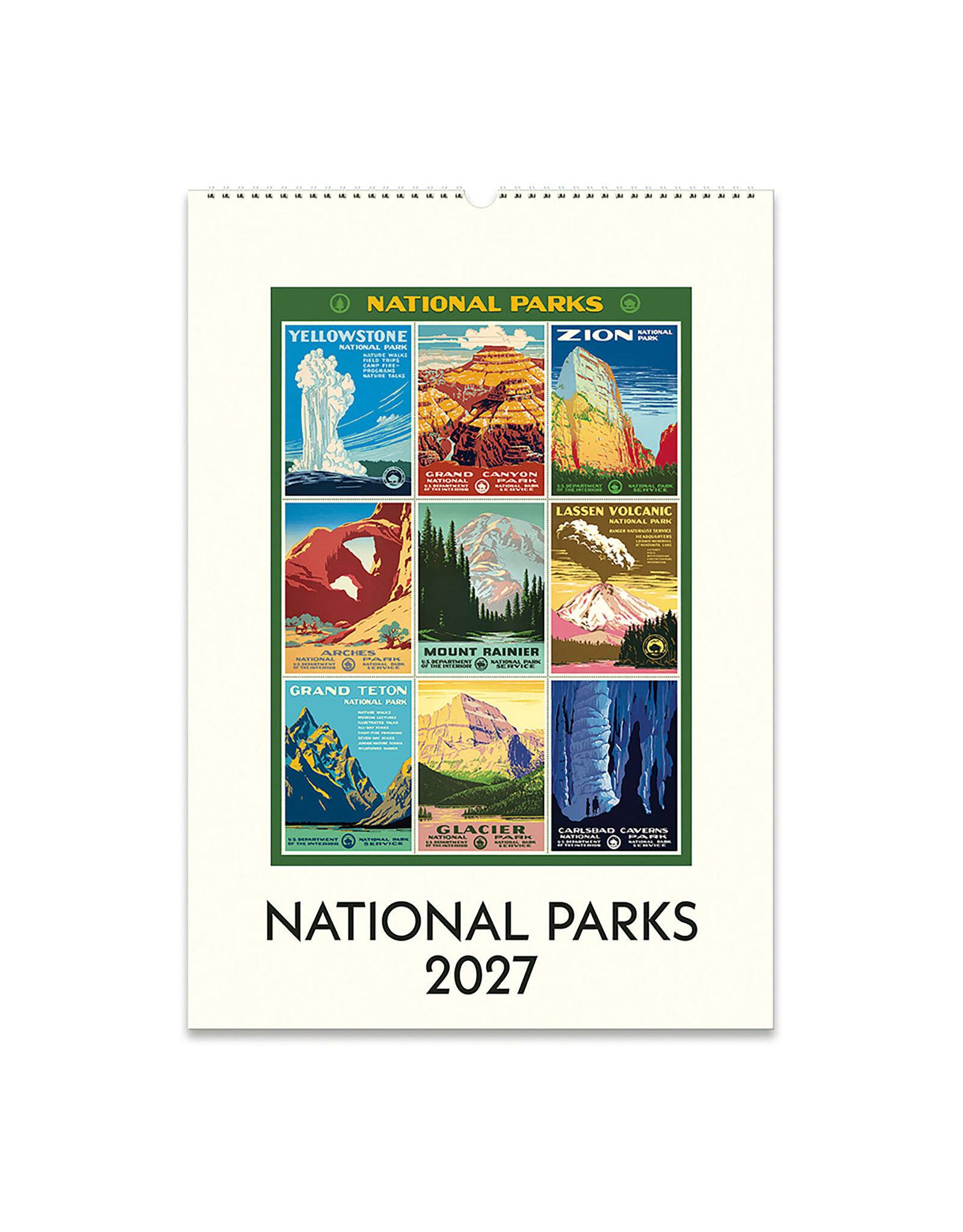 Cavallini Papers & Co. 2027 Wall Calendar National Parks
