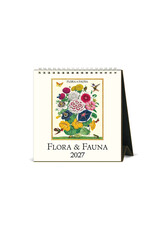 Cavallini Papers & Co. 2027 Desk Calendar Flora & Fauna