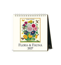 Cavallini Papers & Co. 2027 Desk Calendar Flora & Fauna