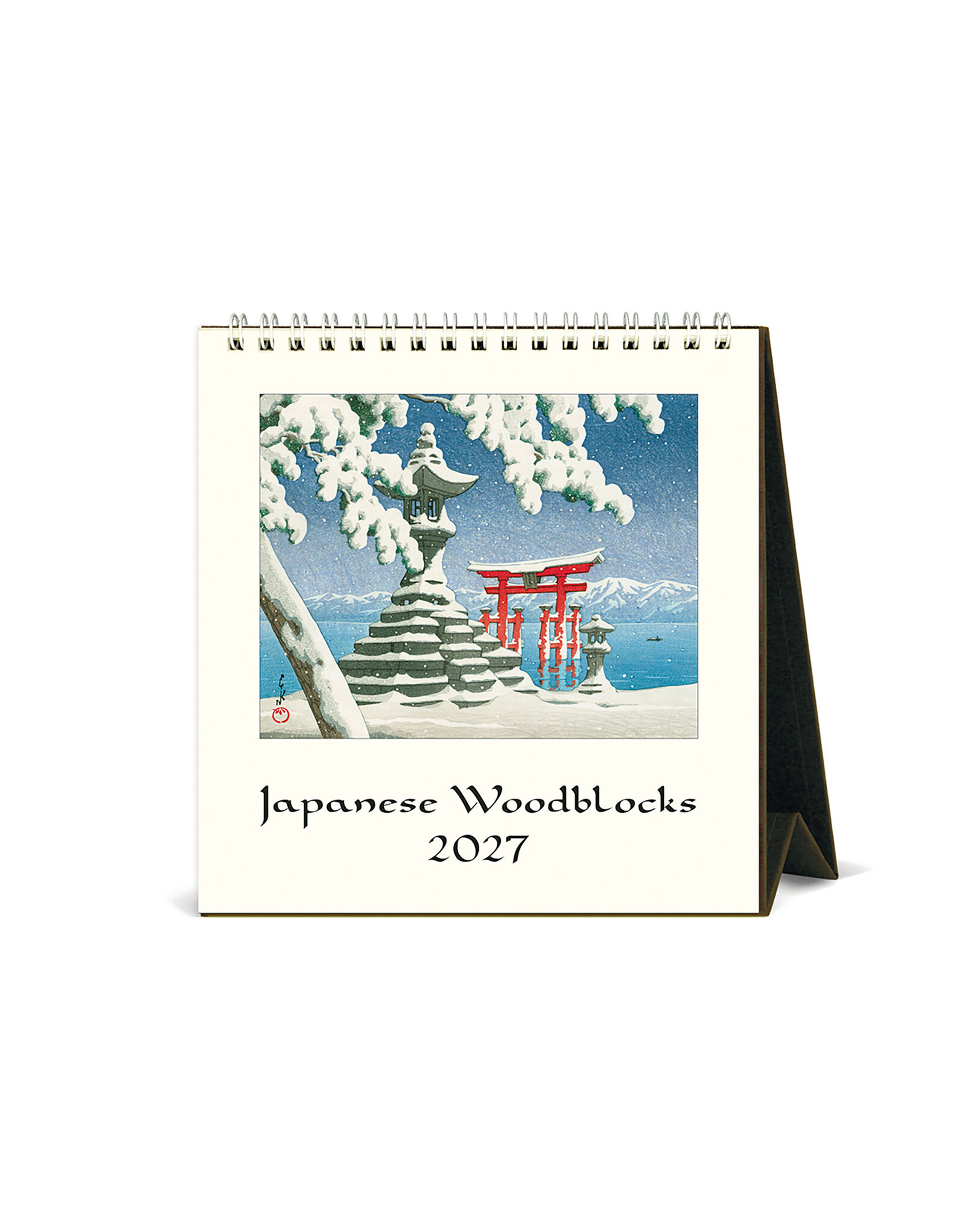 Cavallini Papers & Co. 2027 Desk Calendar Japanese Woodblocks