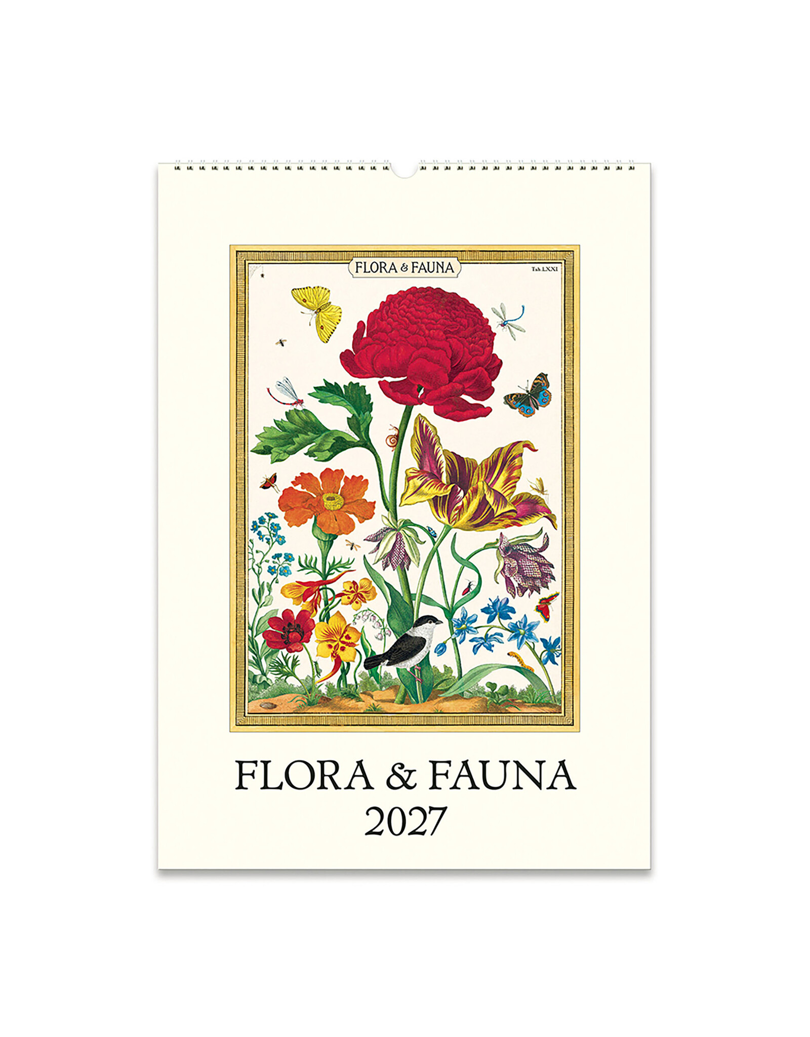Cavallini Papers & Co. 2027 Wall Calendar Flora & Fauna