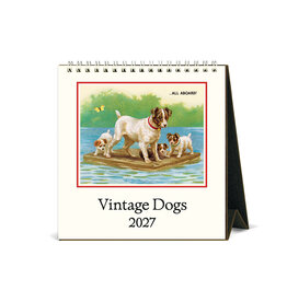 Cavallini Papers & Co. 2027 Desk Calendar Dogs