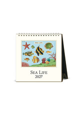 Cavallini Papers & Co. 2027 Desk Calendar Sea Life