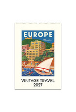 Cavallini Papers & Co. 2027 Wall Calendar Vintage Travel