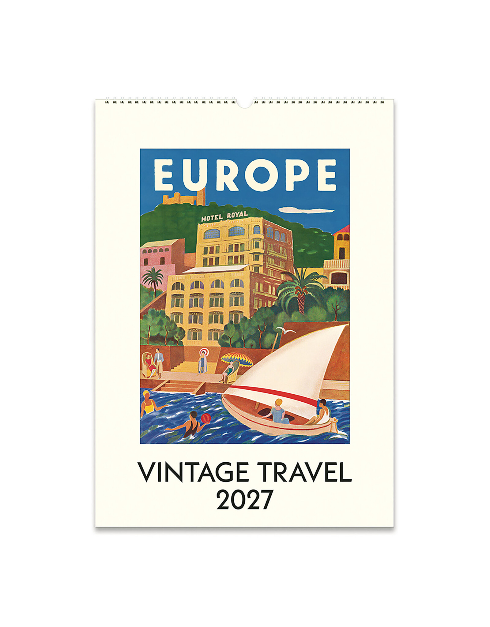 Cavallini Papers & Co. 2027 Wall Calendar Vintage Travel