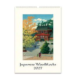 Cavallini Papers & Co. 2027 Wall Calendar Japanese Woodblocks