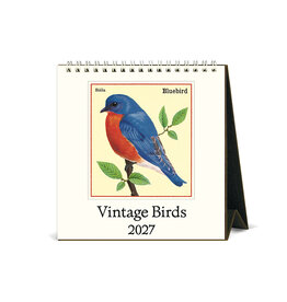 Cavallini Papers & Co. 2027 Desk Calendar Vintage Birds