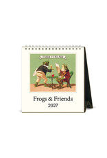 Cavallini Papers & Co. 2027 Desk Calendar Frogs & Friends