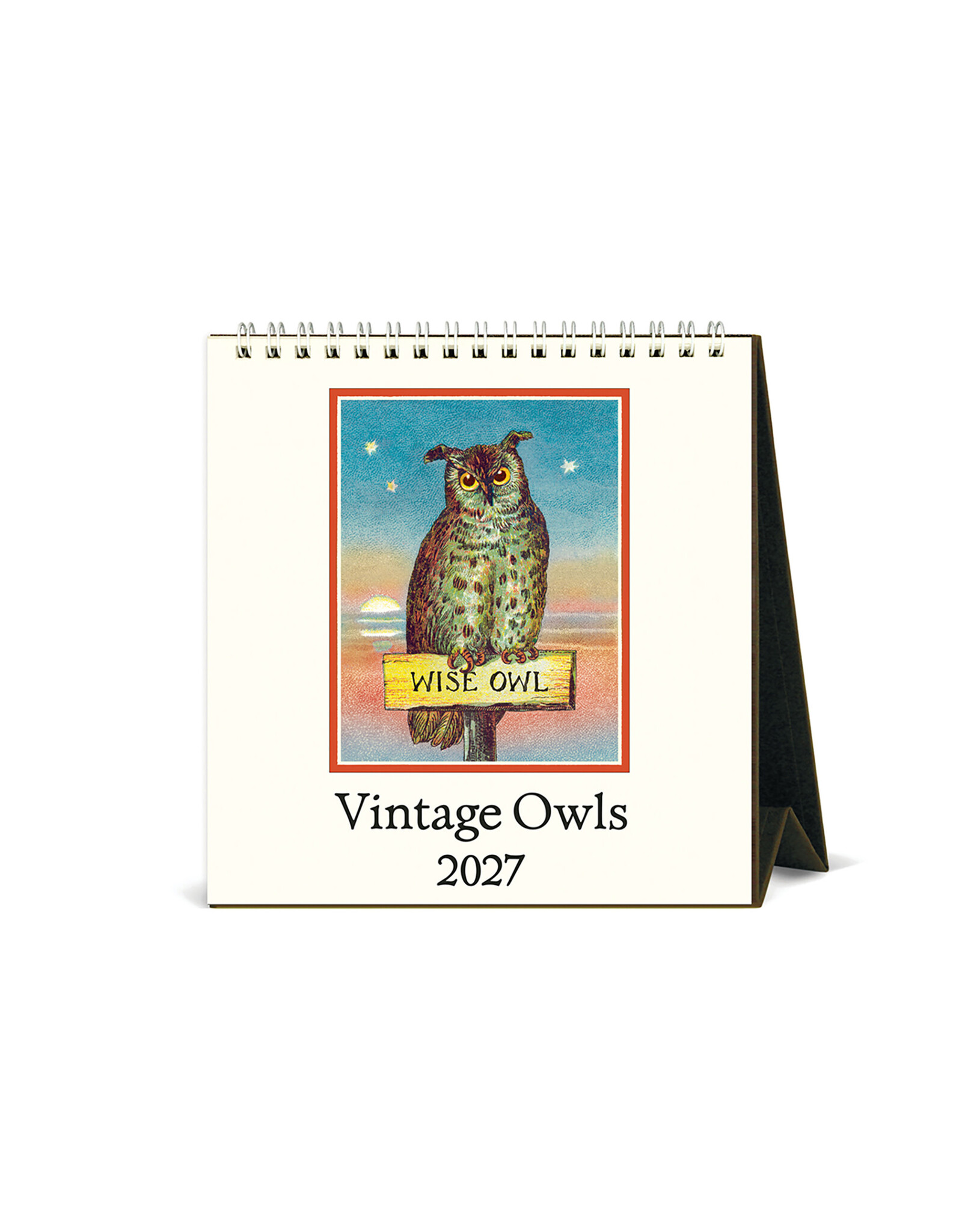 Cavallini Papers & Co. 2027 Desk Calendar Owls