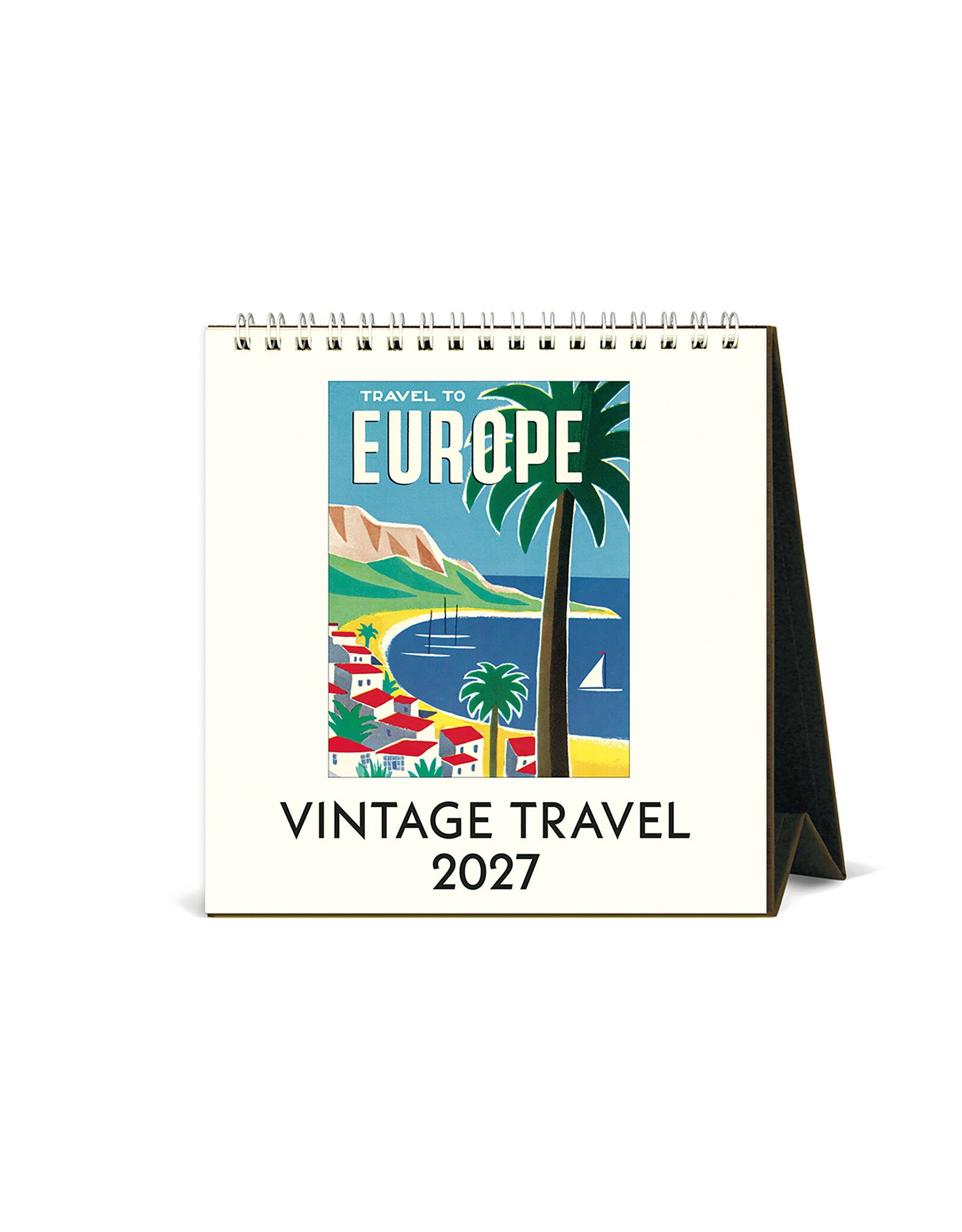 Cavallini Papers & Co. 2027 Desk Calendar Vintage Travel