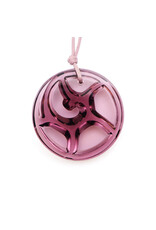 Lalique Tourbillons Purple Crystal Pendant Necklace