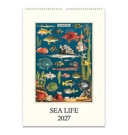 Cavallini Papers & Co. 2027 Wall Calendar Sea Life