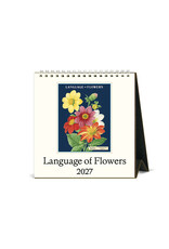 Cavallini Papers & Co. 2027 Desk Calendar Language of Flowers