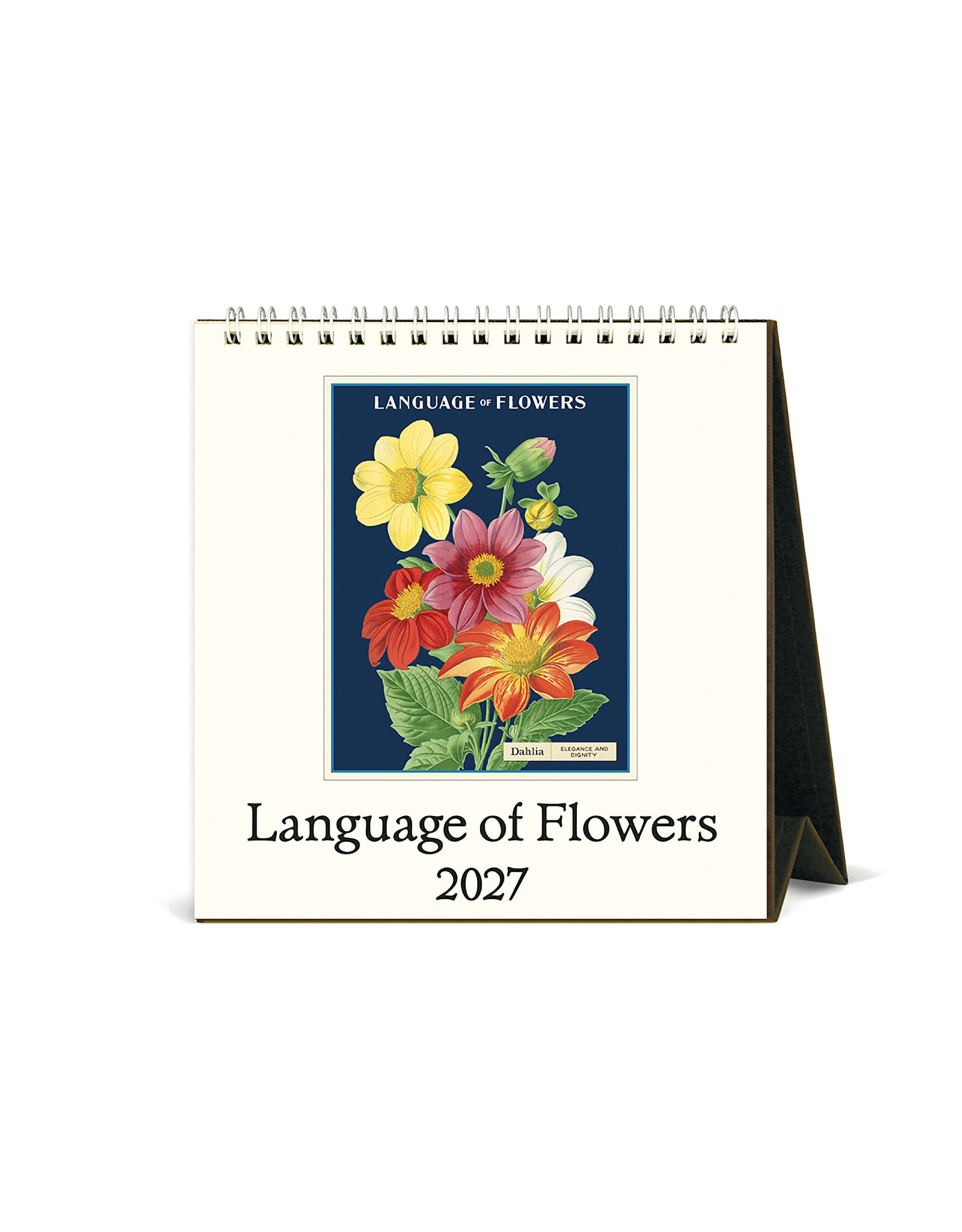 Cavallini Papers & Co. 2027 Desk Calendar Language of Flowers