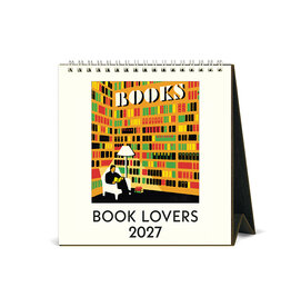 Cavallini Papers & Co. 2027 Desk Calendar Book Lover's