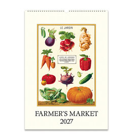 Cavallini Papers & Co. 2027 Wall Calendar Farmer's Market
