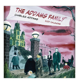 Pomegranate Charles Addams: The Addams Family 2027 Wall Calendar