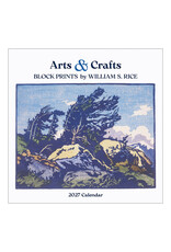 Pomegranate Arts & Crafts Block Prints by William S. Rice 2027 Wall Calendar