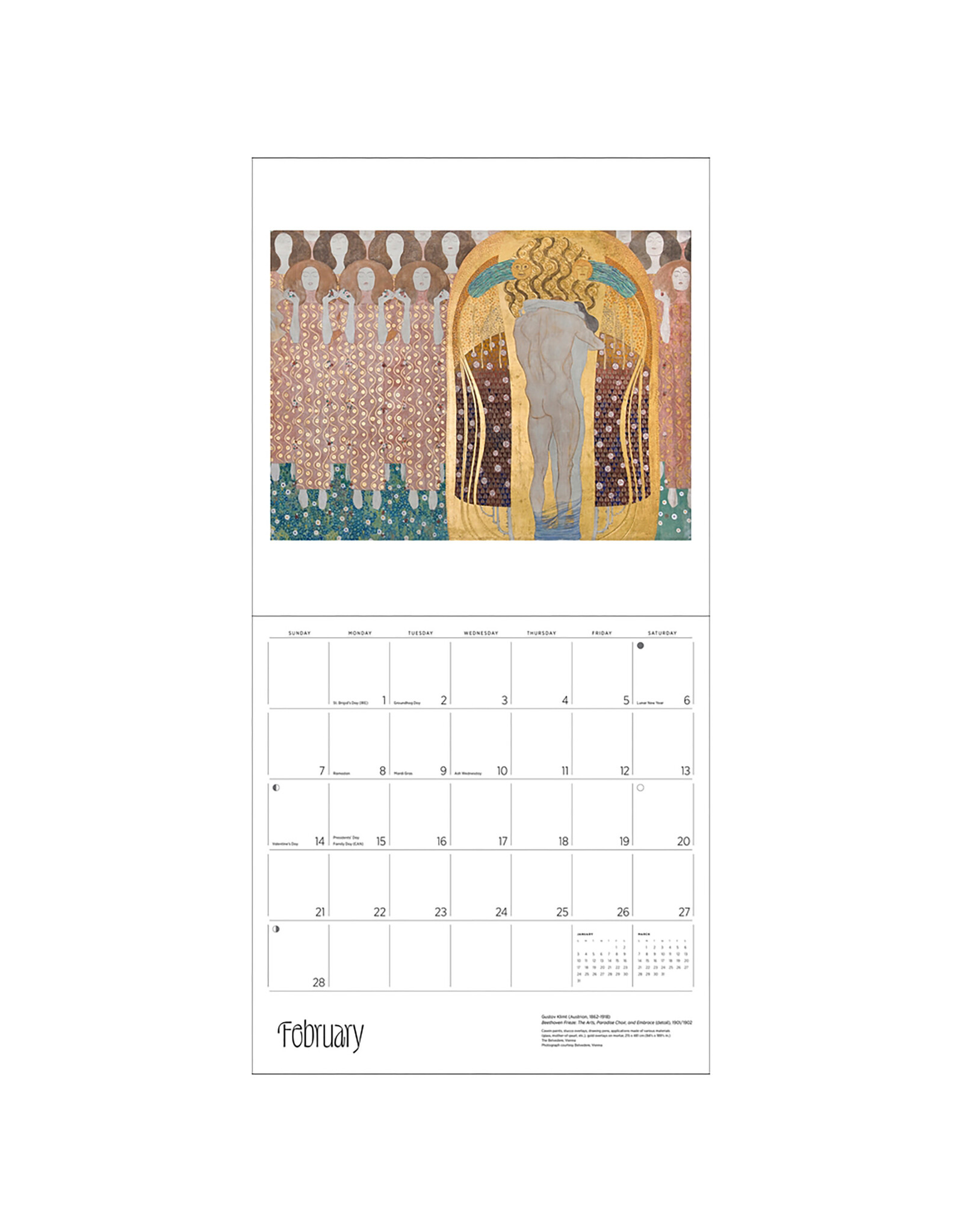 Pomegranate Gustav Klimt 2027 Wall Calendar