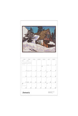 Pomegranate Arts & Crafts Block Prints by William S. Rice 2027 Wall Calendar