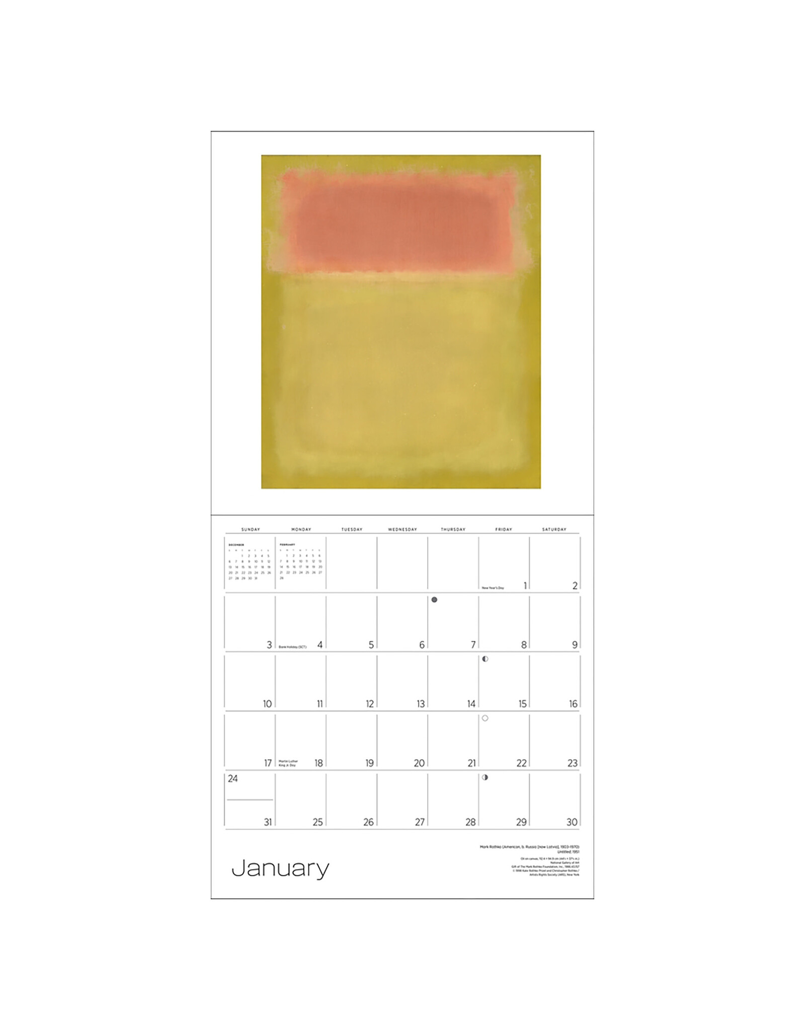 Pomegranate Rothko 2027 Wall Calendar