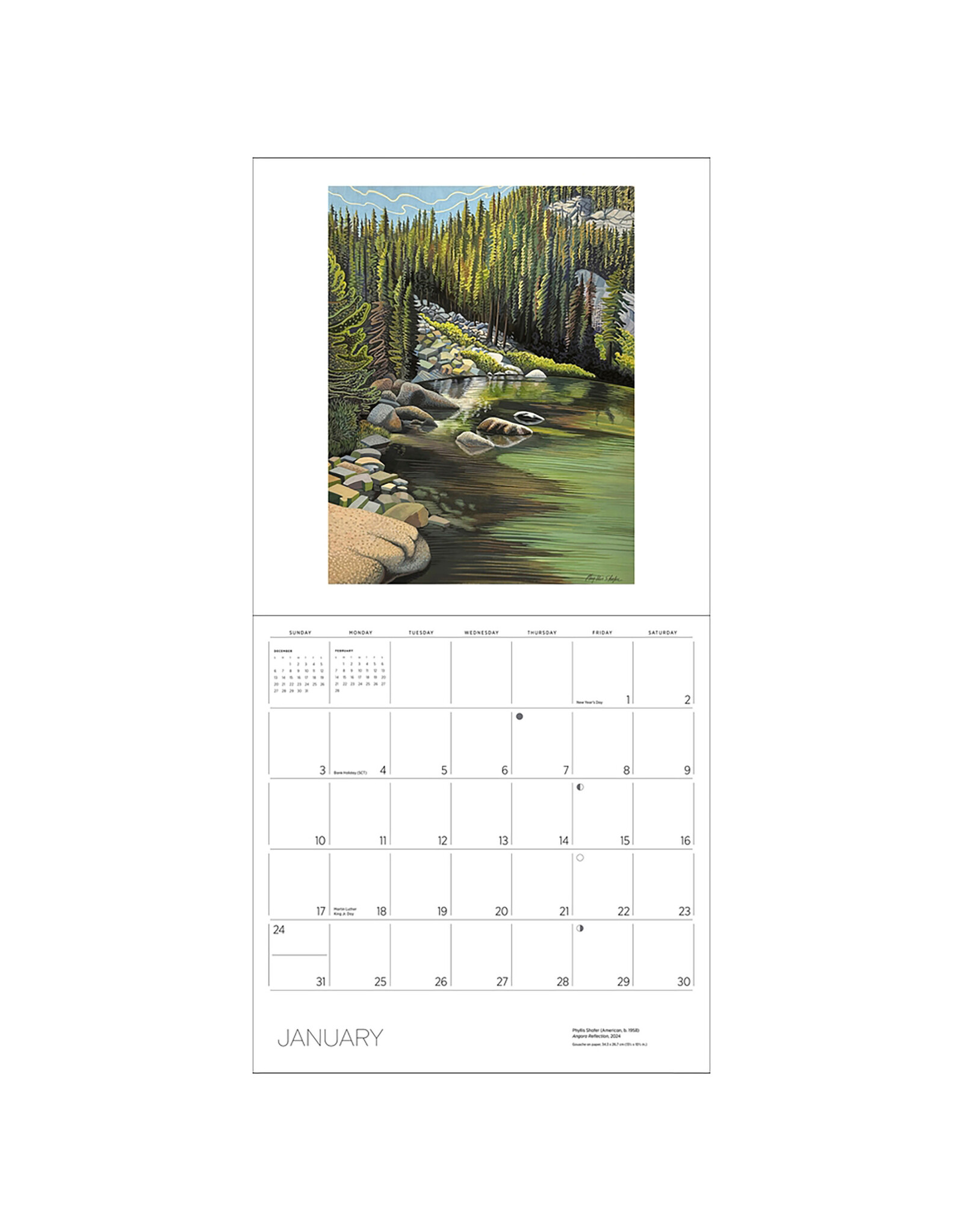 Pomegranate Phyllis Shafer: Nature Divine 2027 Wall Calendar