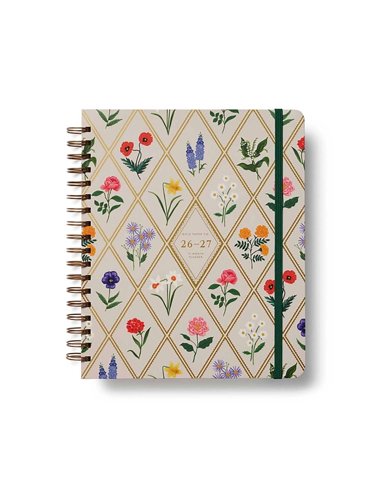 Rifle Paper Co. 2027 Garden Study 17-Month Academic Hardcover Spiral Planner