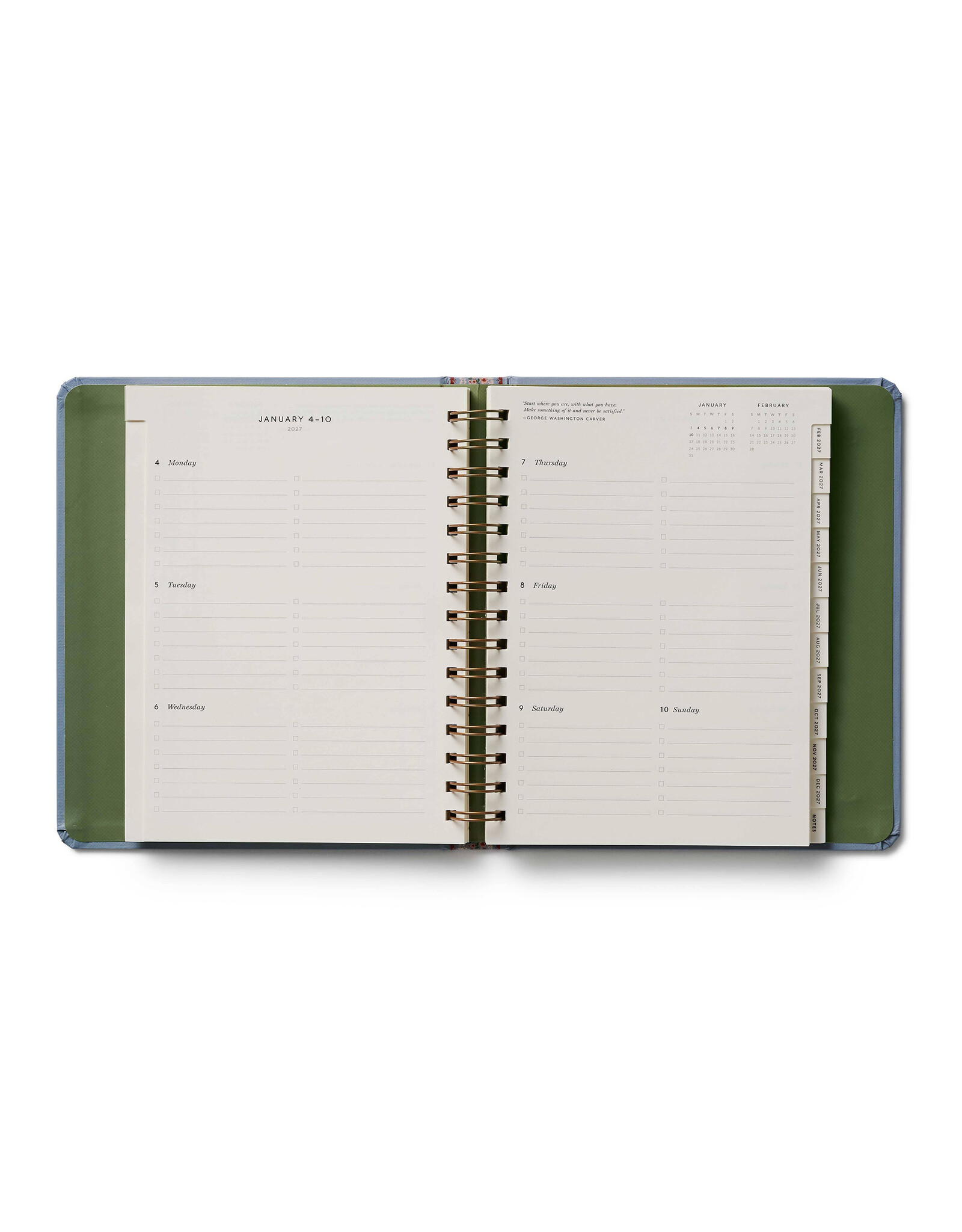 Rifle Paper Co. 2027 Paisley 17-Month Academic Covered Spiral Planner