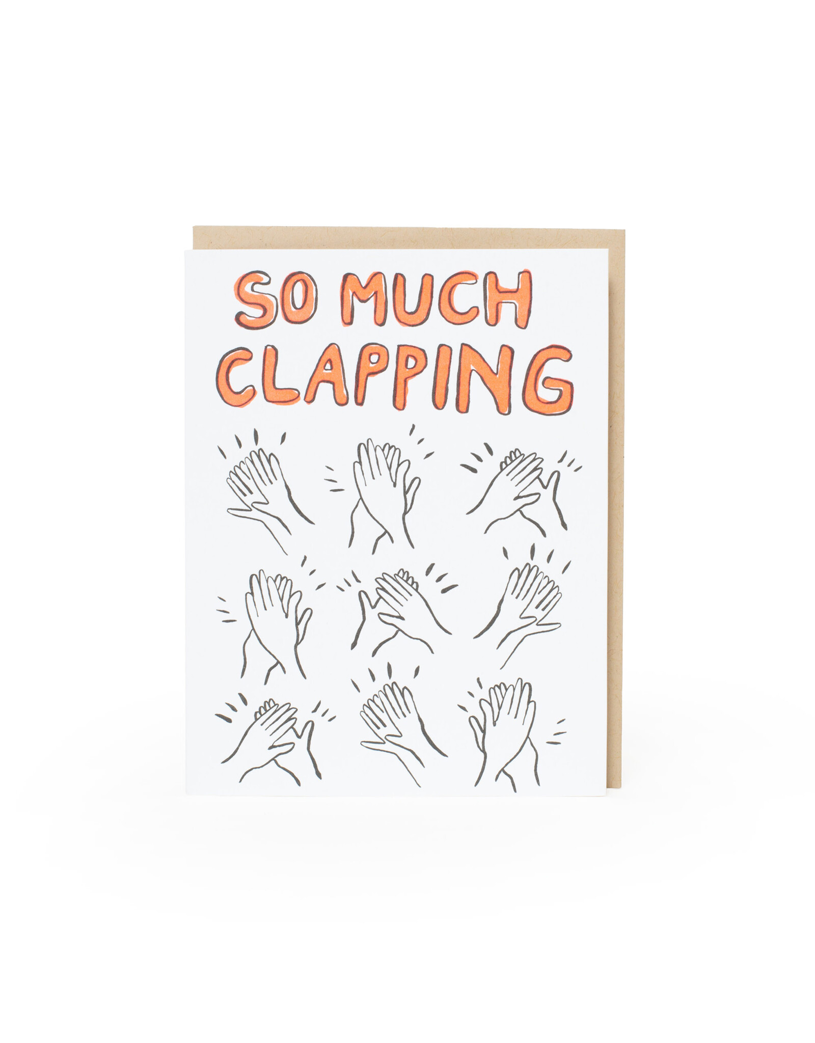 Egg Press Clap Congrats Grad Letterpress A2 Greeting Card