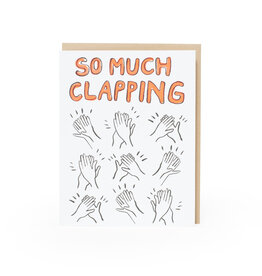 Egg Press Clap Congrats Grad Letterpress A2 Greeting Card