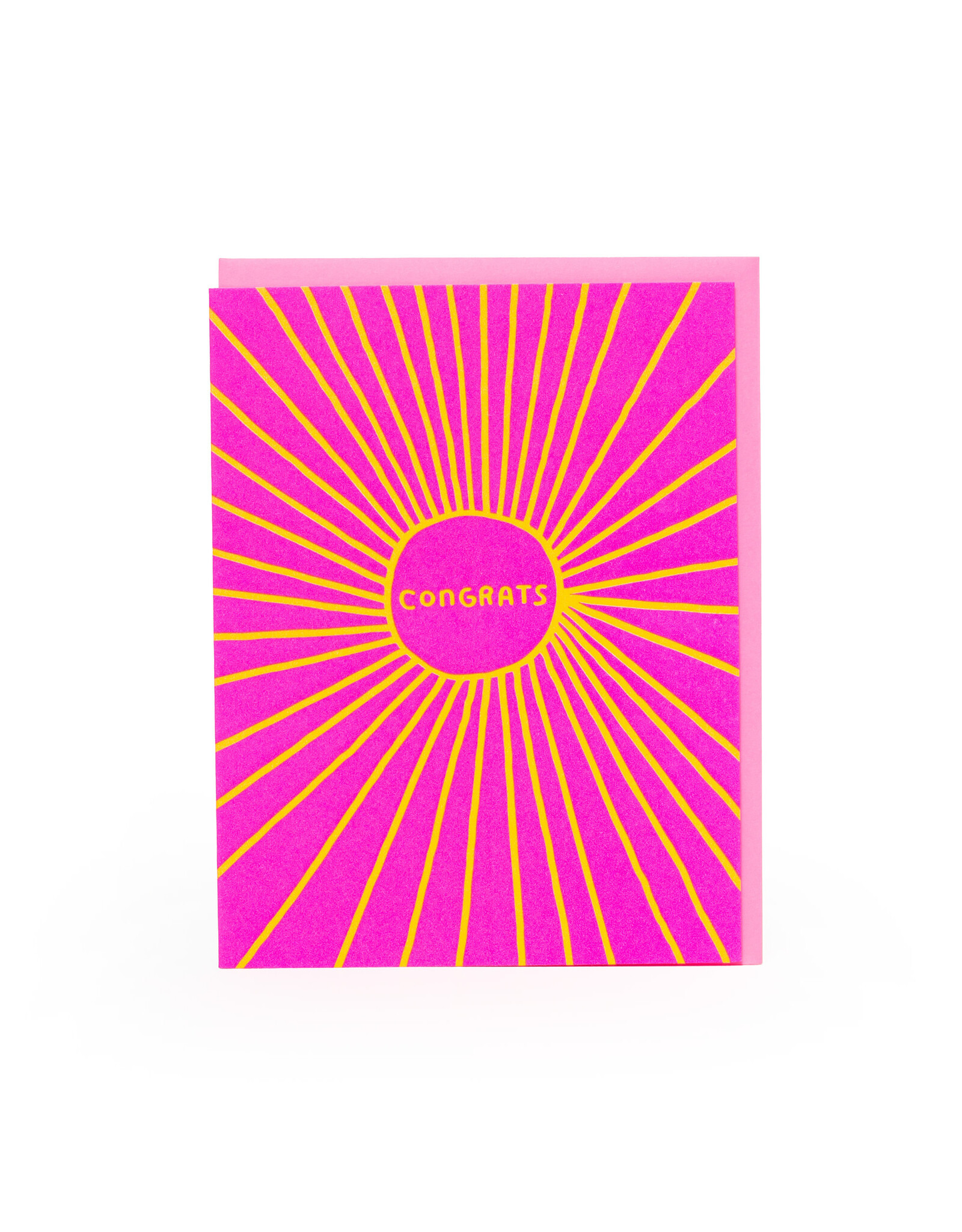 Sunbeam Congratulations Letterpress A2 Greeting Card