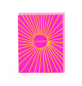 Sunbeam Congratulations Letterpress A2 Greeting Card