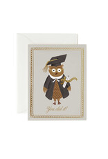 Rifle Paper Co. Congrats Owl A2 Card