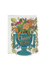 Red Cap Cards Cheers To You Congratulations Greeting A7 Card