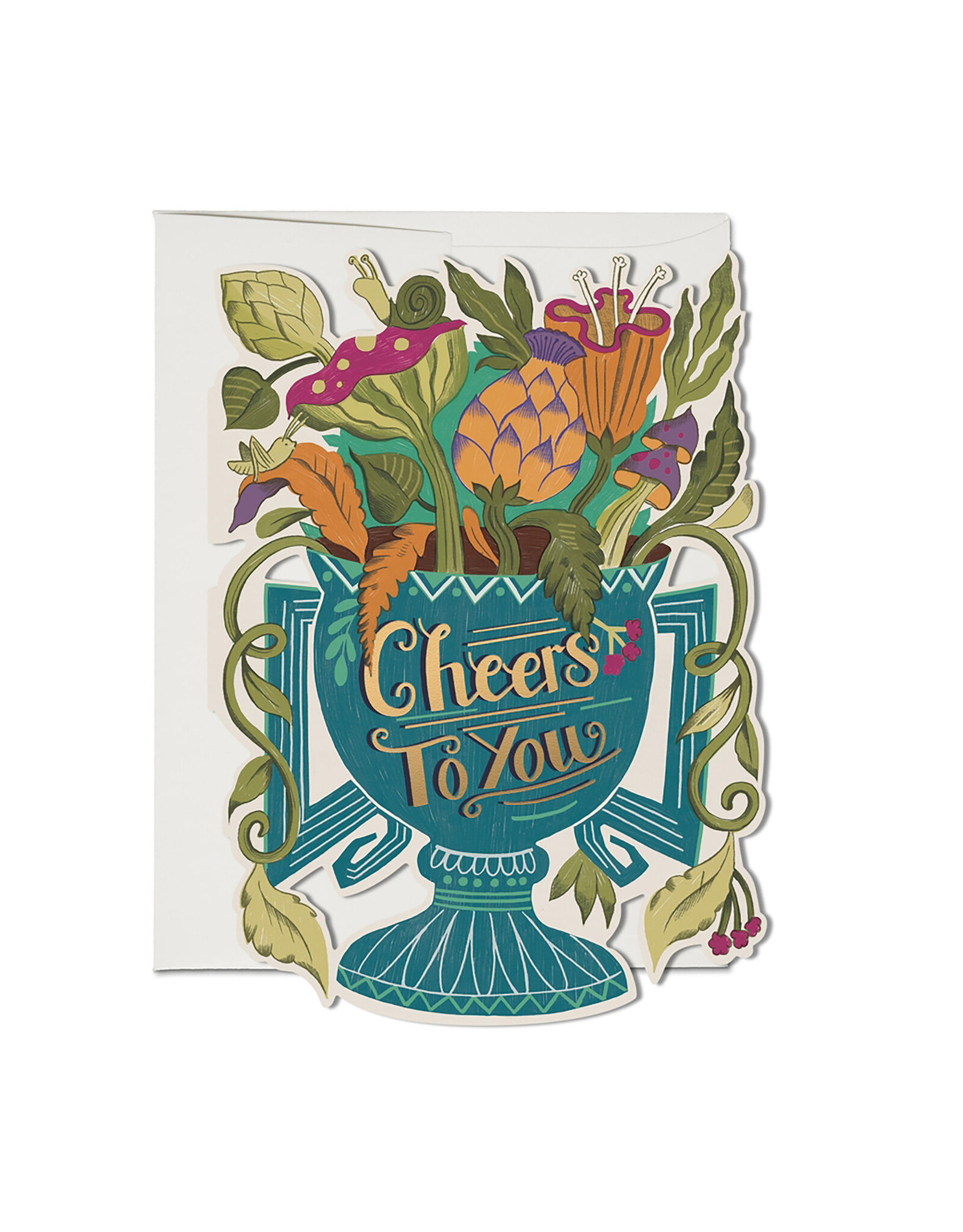 Red Cap Cards Cheers To You Congratulations Greeting A7 Card