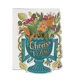 Red Cap Cards Cheers To You Congratulations Greeting A7 Card