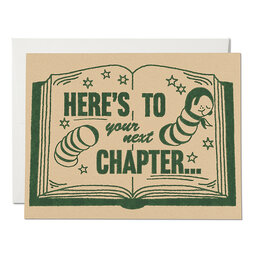 Red Cap Cards Next Chapter Congratulations A2 Greeting Card