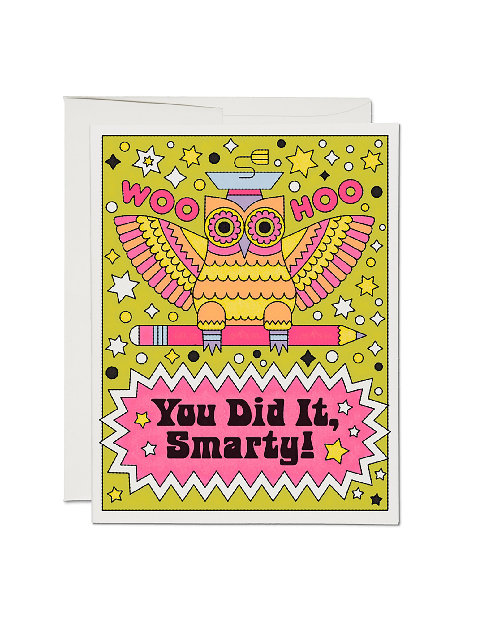 Red Cap Cards Woo Hoo Greeting A2 Greeting Card