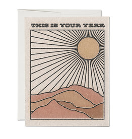 Red Cap Cards Your Year Congratulations A2 Greeting Card